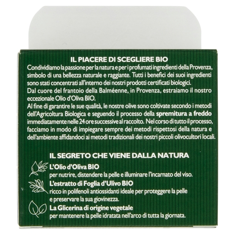 Tesori di Provenza Crema Viso Anti-età Giorno, con Olio d'Oliva Biologico, Ricco in Polifenoli, 50ml